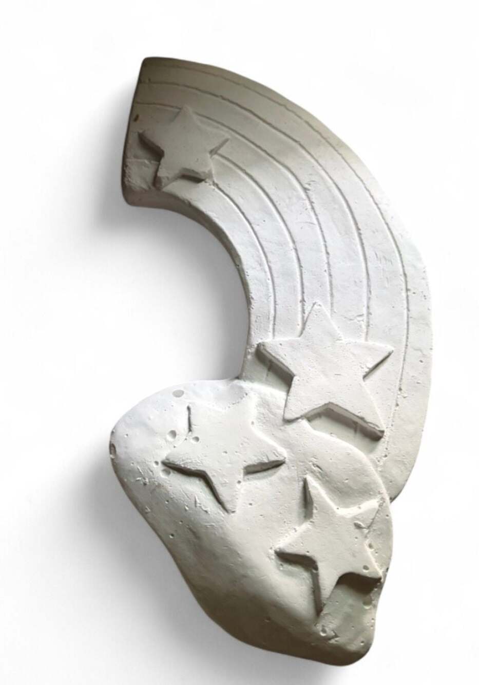 Vintage Plaster Fun Time unpainted rainbow